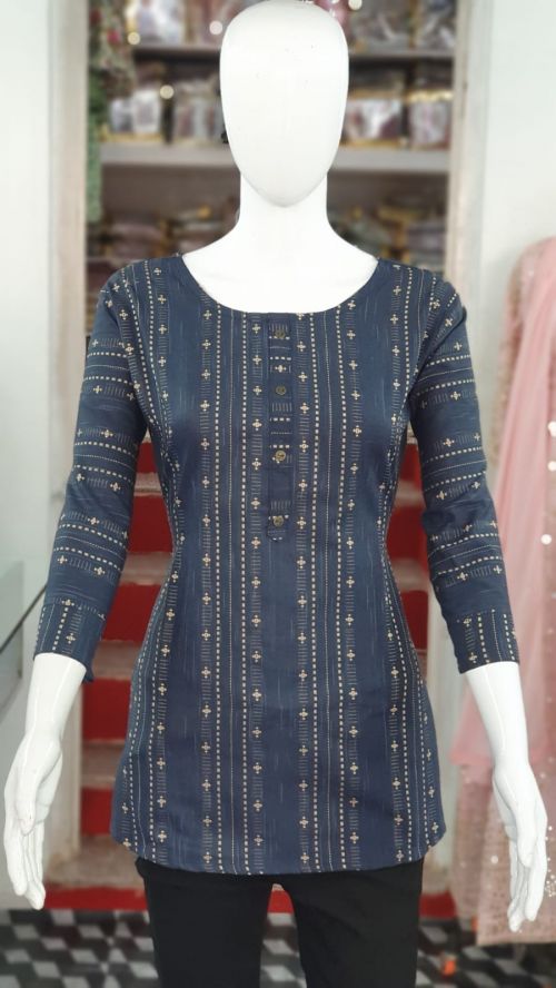 Ff Forever 1 Rayon Designer casual Daily Wear Short Kurti Collection